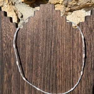 Pearl and bugle bead necklace